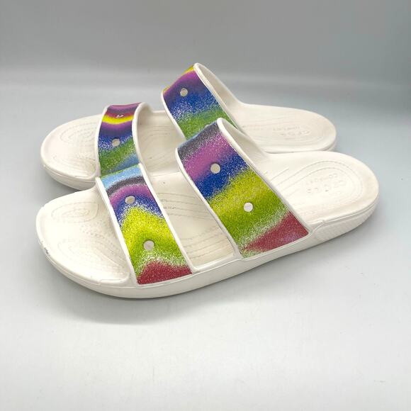 Crocs Unisex Spray Dye Sandals Men Size 10 Women’s Size 12 main image 4